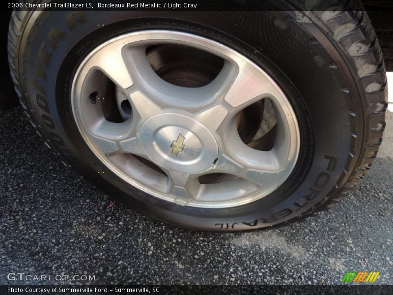 Bordeaux Red Metallic / Light Gray 2006 Chevrolet TrailBlazer LS