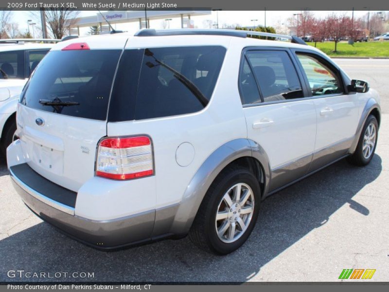 White Suede / Medium Light Stone 2009 Ford Taurus X SEL