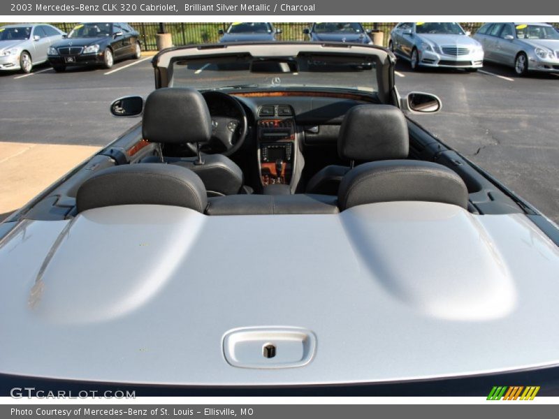 Brilliant Silver Metallic / Charcoal 2003 Mercedes-Benz CLK 320 Cabriolet