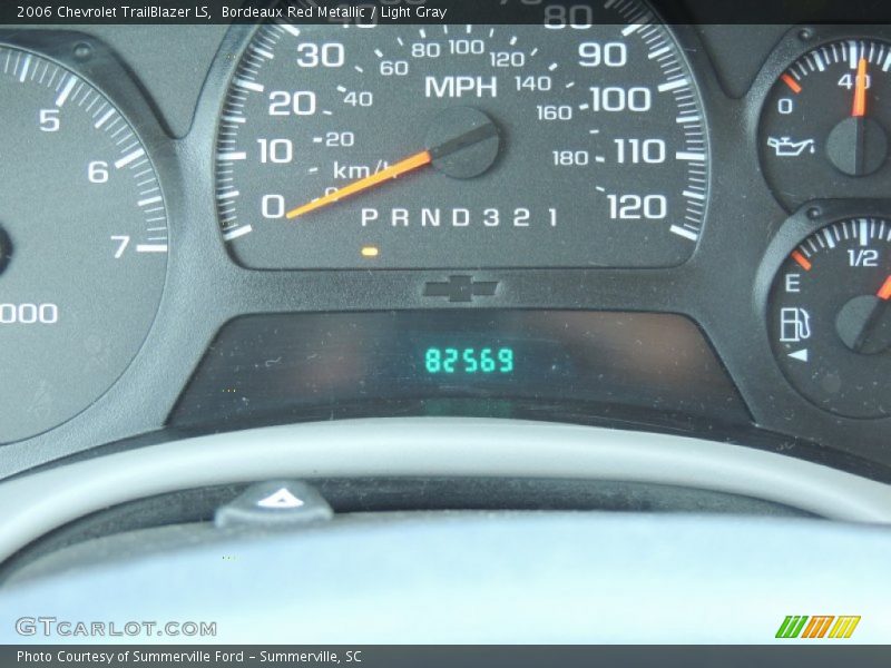 Bordeaux Red Metallic / Light Gray 2006 Chevrolet TrailBlazer LS