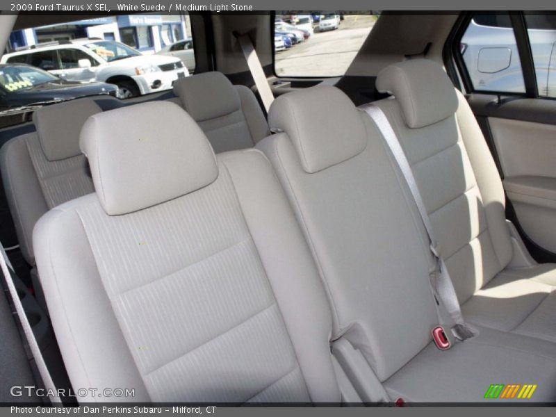 White Suede / Medium Light Stone 2009 Ford Taurus X SEL