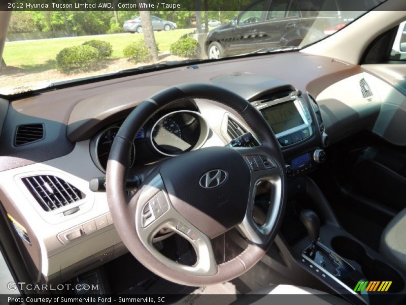 Cotton White / Taupe 2012 Hyundai Tucson Limited AWD