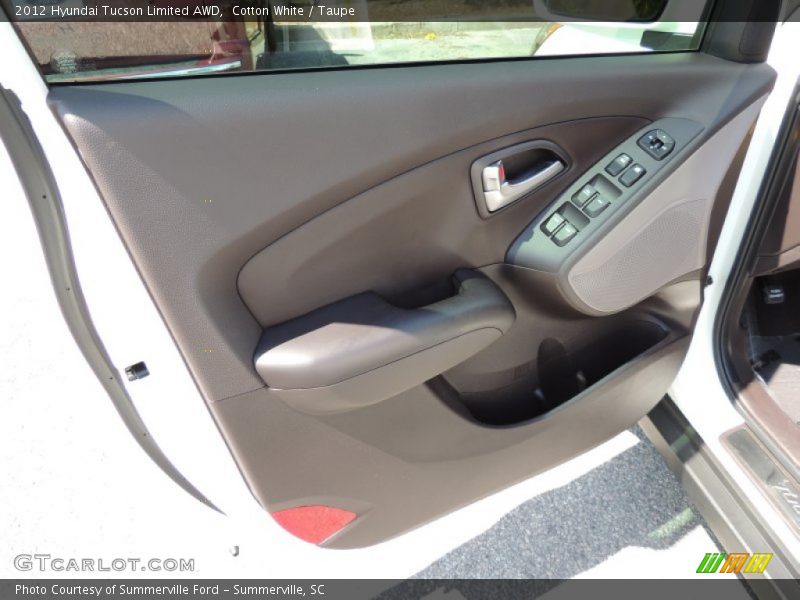 Cotton White / Taupe 2012 Hyundai Tucson Limited AWD