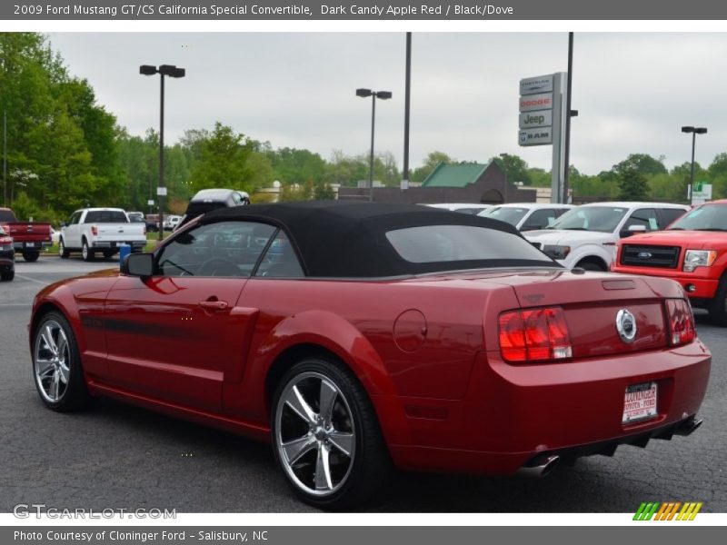 Dark Candy Apple Red / Black/Dove 2009 Ford Mustang GT/CS California Special Convertible