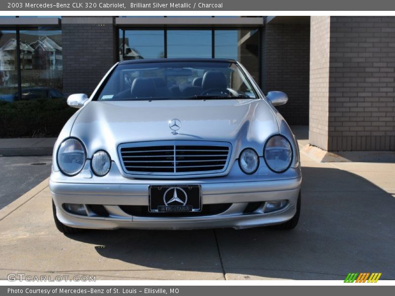 Brilliant Silver Metallic / Charcoal 2003 Mercedes-Benz CLK 320 Cabriolet