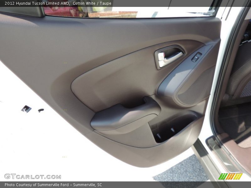 Cotton White / Taupe 2012 Hyundai Tucson Limited AWD