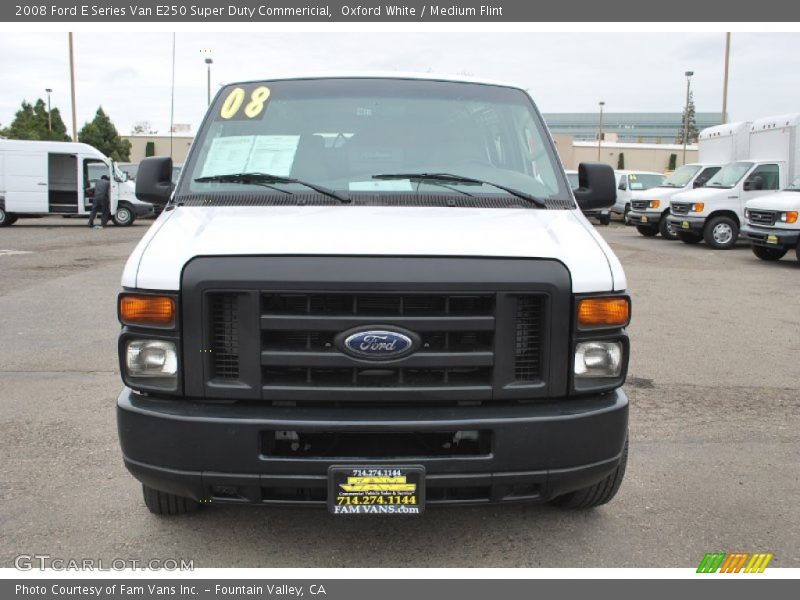 Oxford White / Medium Flint 2008 Ford E Series Van E250 Super Duty Commericial