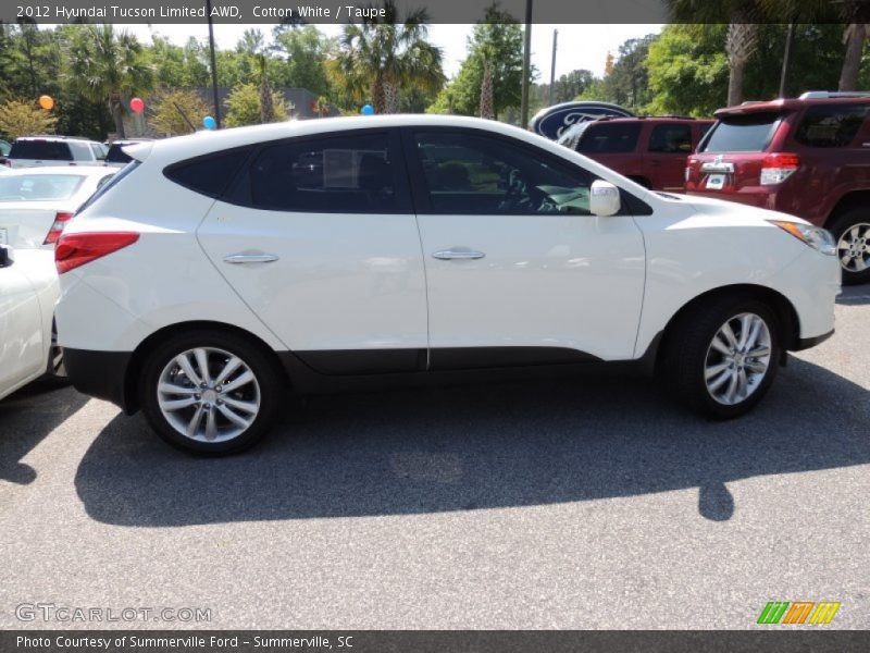Cotton White / Taupe 2012 Hyundai Tucson Limited AWD