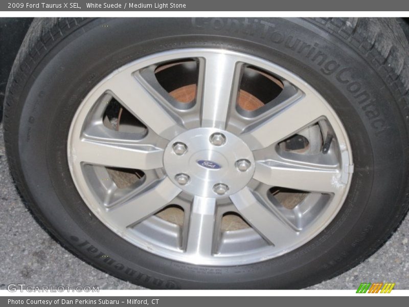 White Suede / Medium Light Stone 2009 Ford Taurus X SEL