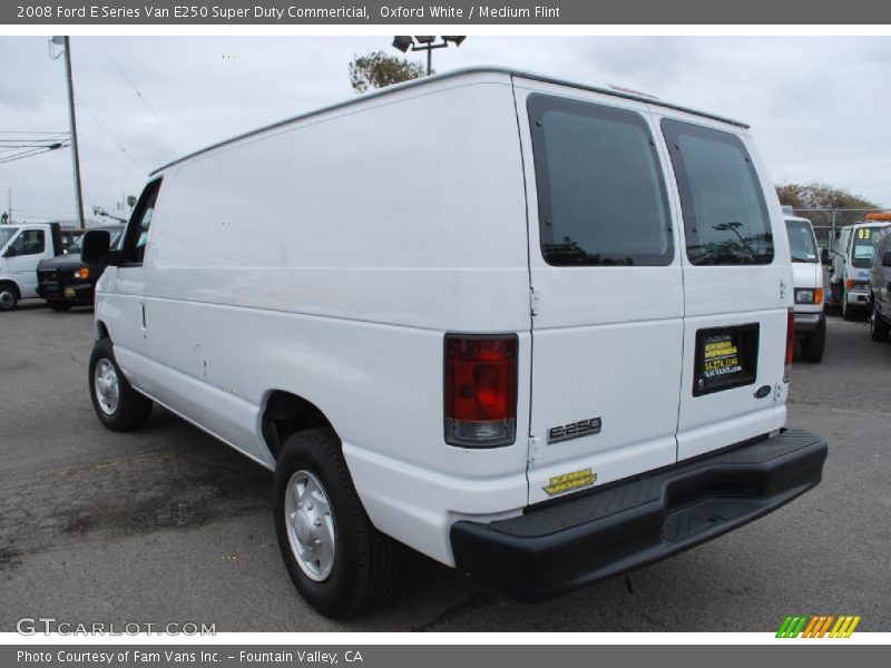 Oxford White / Medium Flint 2008 Ford E Series Van E250 Super Duty Commericial