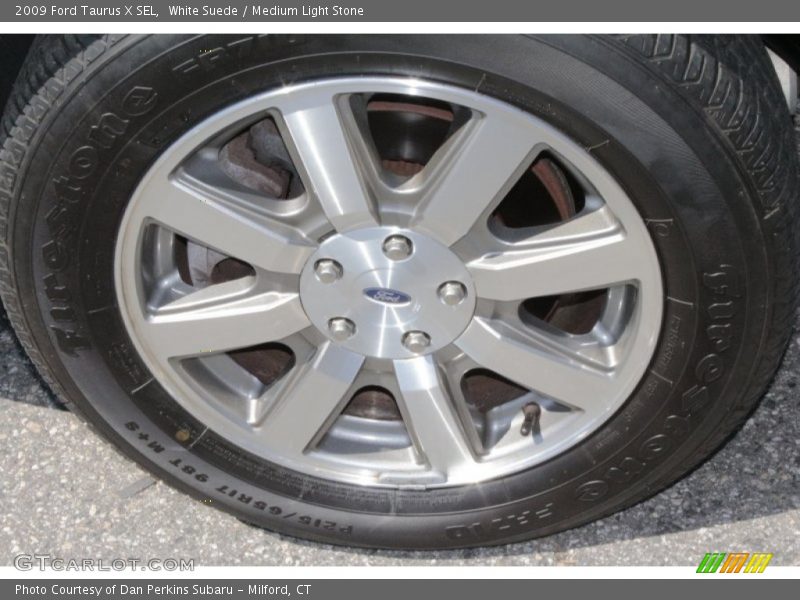 White Suede / Medium Light Stone 2009 Ford Taurus X SEL