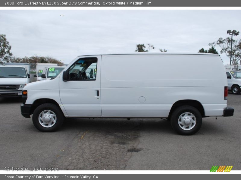 Oxford White / Medium Flint 2008 Ford E Series Van E250 Super Duty Commericial