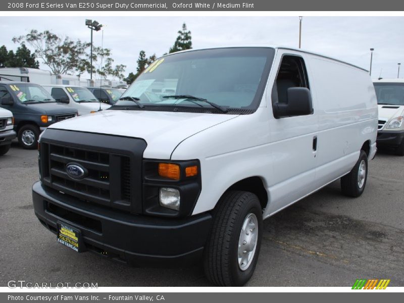 Oxford White / Medium Flint 2008 Ford E Series Van E250 Super Duty Commericial