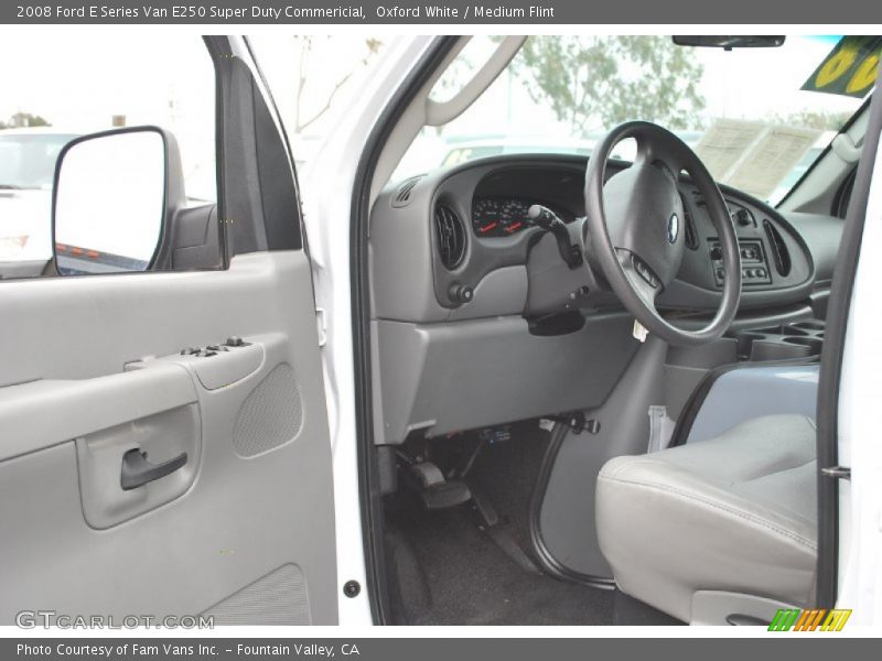 Oxford White / Medium Flint 2008 Ford E Series Van E250 Super Duty Commericial