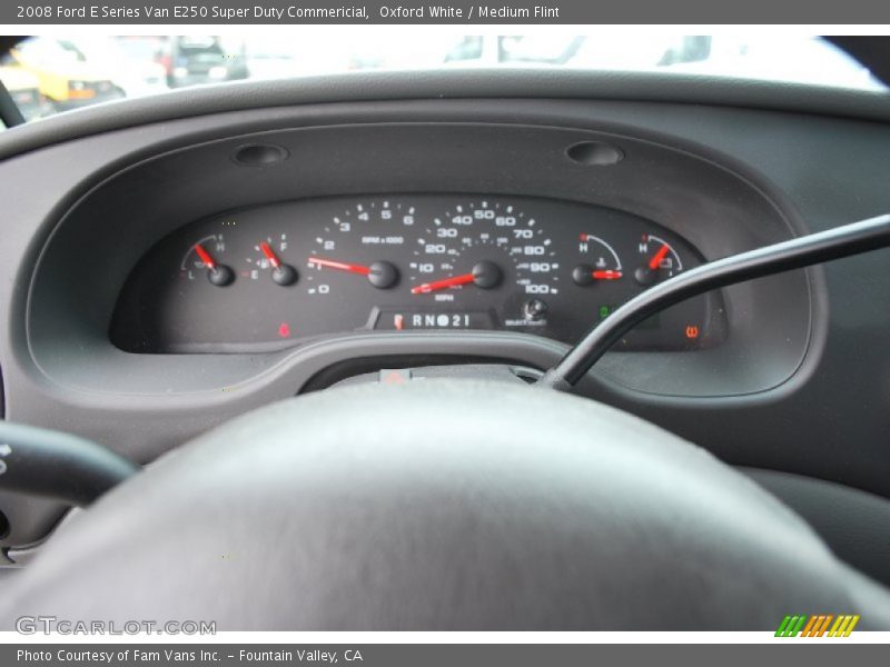 Oxford White / Medium Flint 2008 Ford E Series Van E250 Super Duty Commericial