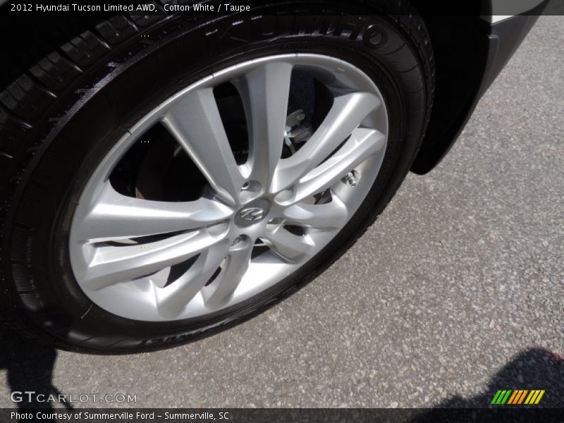 Cotton White / Taupe 2012 Hyundai Tucson Limited AWD