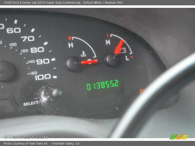 Oxford White / Medium Flint 2008 Ford E Series Van E250 Super Duty Commericial