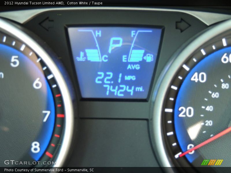 Cotton White / Taupe 2012 Hyundai Tucson Limited AWD
