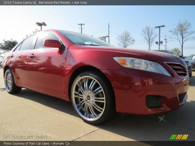 Barcelona Red Metallic / Ash Gray 2010 Toyota Camry LE