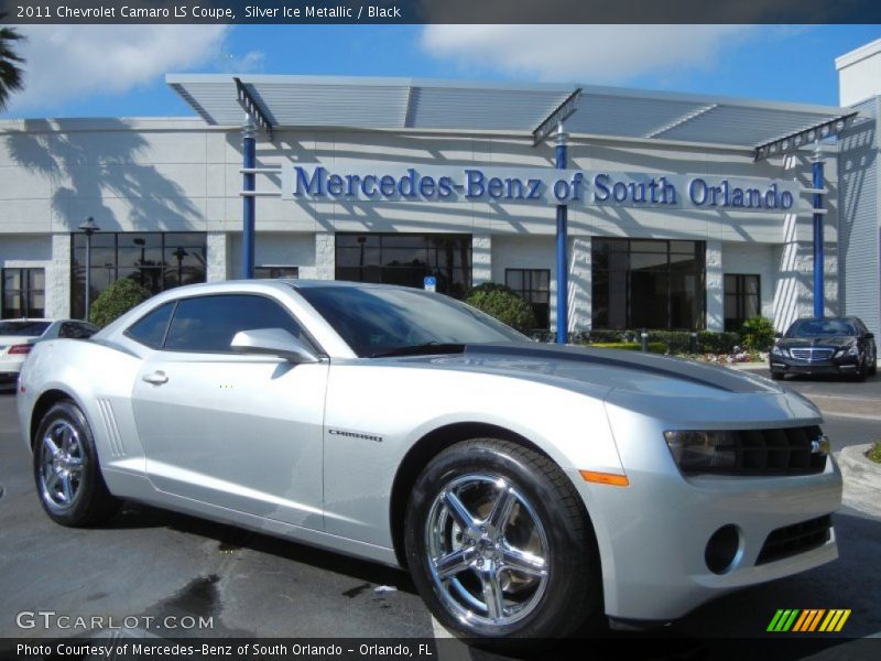 Silver Ice Metallic / Black 2011 Chevrolet Camaro LS Coupe