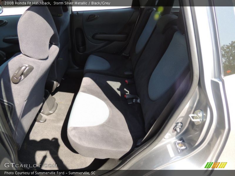 Storm Silver Metallic / Black/Grey 2008 Honda Fit Hatchback