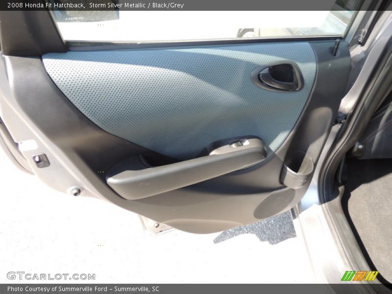 Storm Silver Metallic / Black/Grey 2008 Honda Fit Hatchback