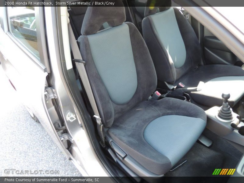 Storm Silver Metallic / Black/Grey 2008 Honda Fit Hatchback