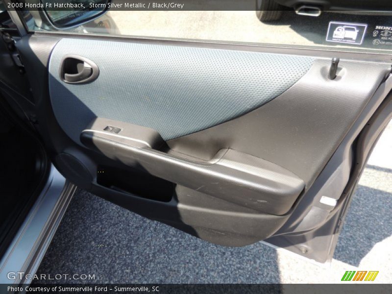 Storm Silver Metallic / Black/Grey 2008 Honda Fit Hatchback