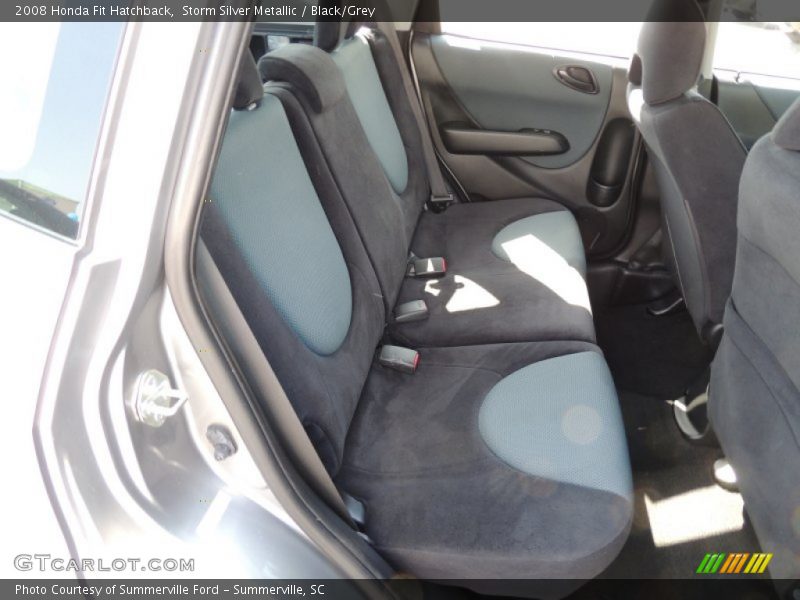 Storm Silver Metallic / Black/Grey 2008 Honda Fit Hatchback