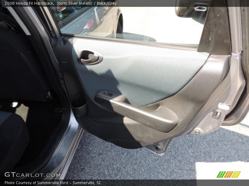 Storm Silver Metallic / Black/Grey 2008 Honda Fit Hatchback