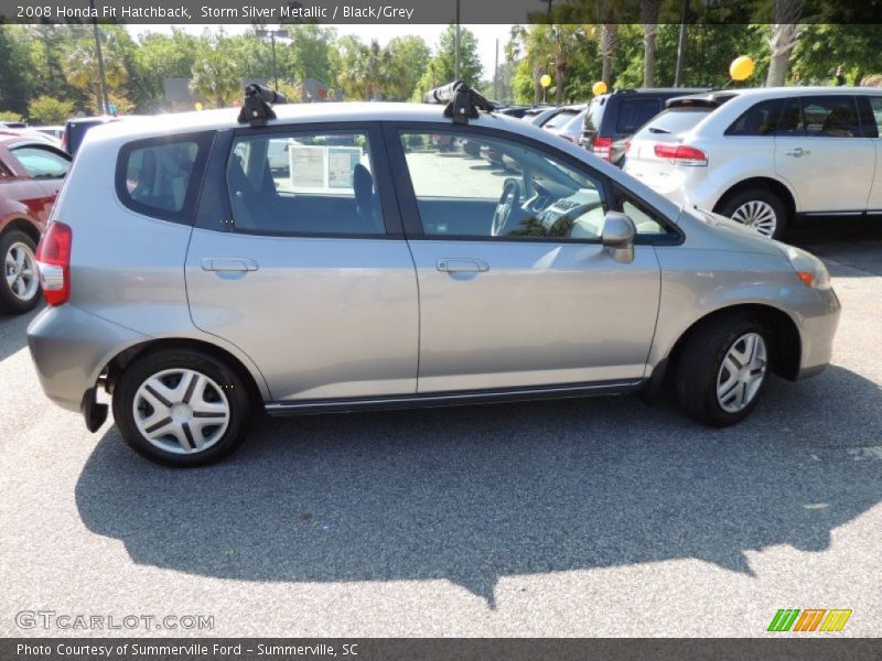 Storm Silver Metallic / Black/Grey 2008 Honda Fit Hatchback