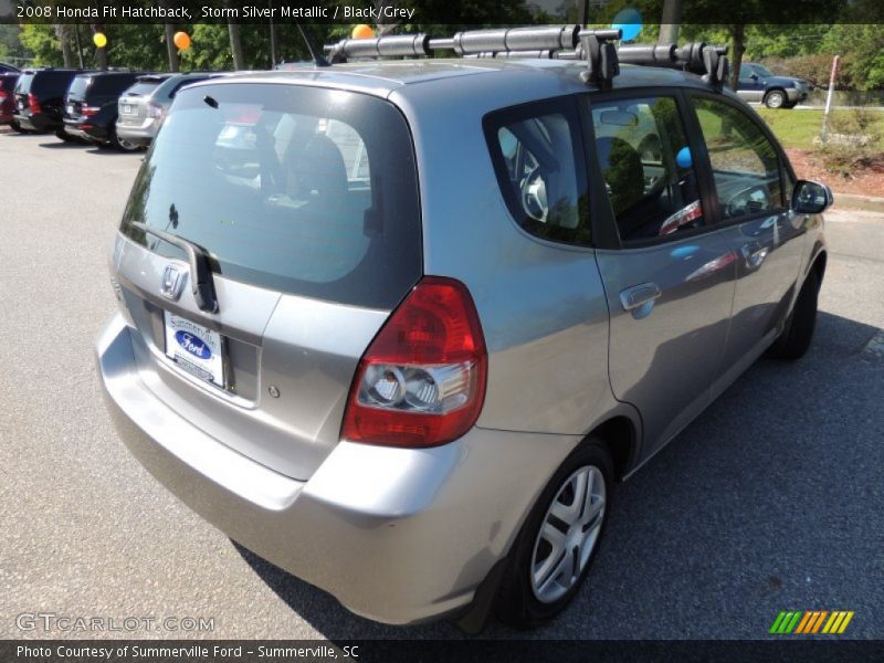 Storm Silver Metallic / Black/Grey 2008 Honda Fit Hatchback