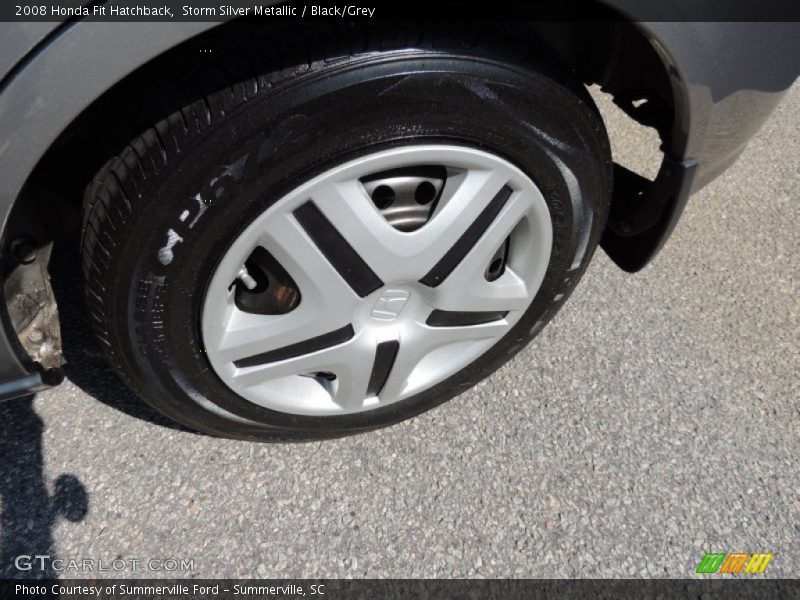 Storm Silver Metallic / Black/Grey 2008 Honda Fit Hatchback