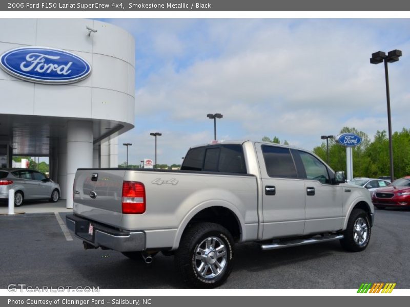 Smokestone Metallic / Black 2006 Ford F150 Lariat SuperCrew 4x4