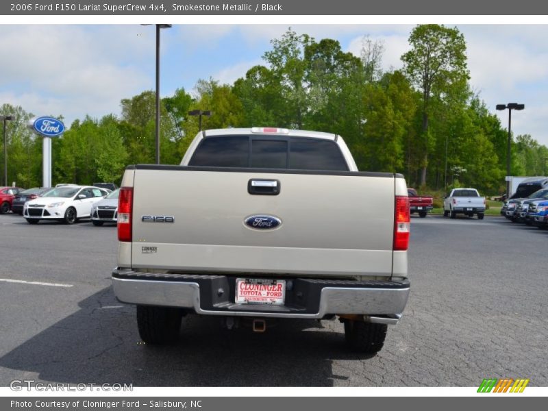 Smokestone Metallic / Black 2006 Ford F150 Lariat SuperCrew 4x4