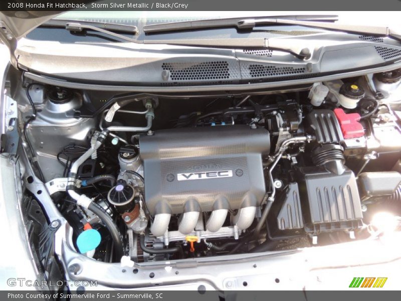 Storm Silver Metallic / Black/Grey 2008 Honda Fit Hatchback