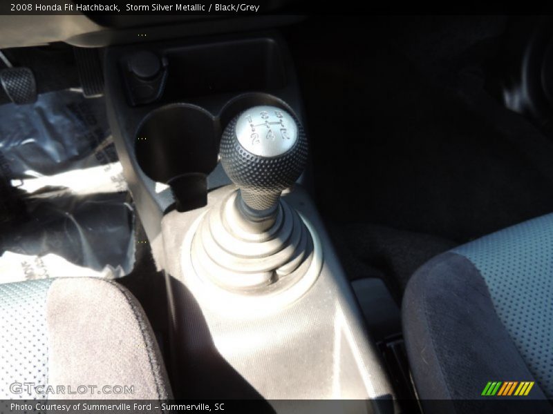 Storm Silver Metallic / Black/Grey 2008 Honda Fit Hatchback