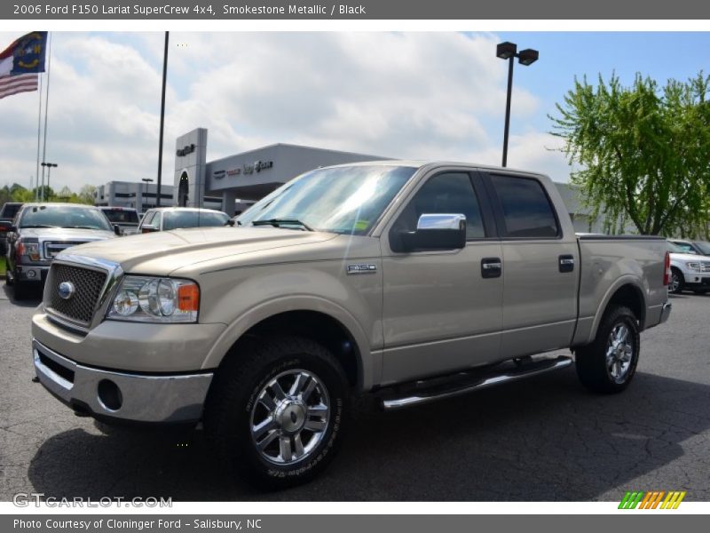 Smokestone Metallic / Black 2006 Ford F150 Lariat SuperCrew 4x4