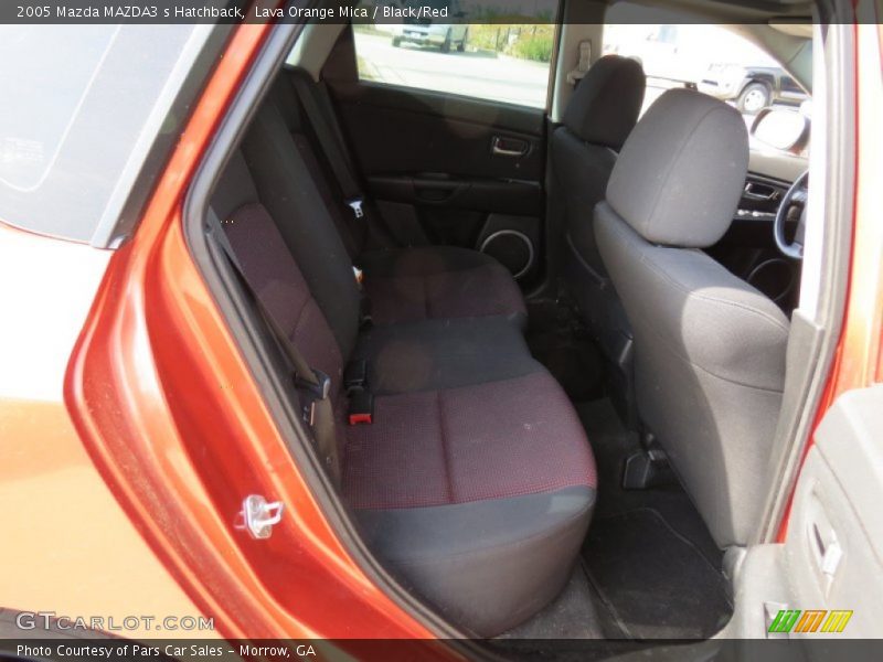Lava Orange Mica / Black/Red 2005 Mazda MAZDA3 s Hatchback