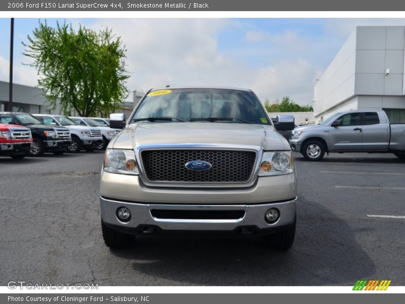 Smokestone Metallic / Black 2006 Ford F150 Lariat SuperCrew 4x4