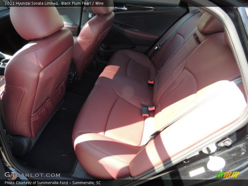 Black Plum Pearl / Wine 2011 Hyundai Sonata Limited