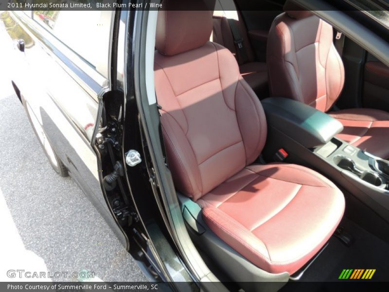 Black Plum Pearl / Wine 2011 Hyundai Sonata Limited