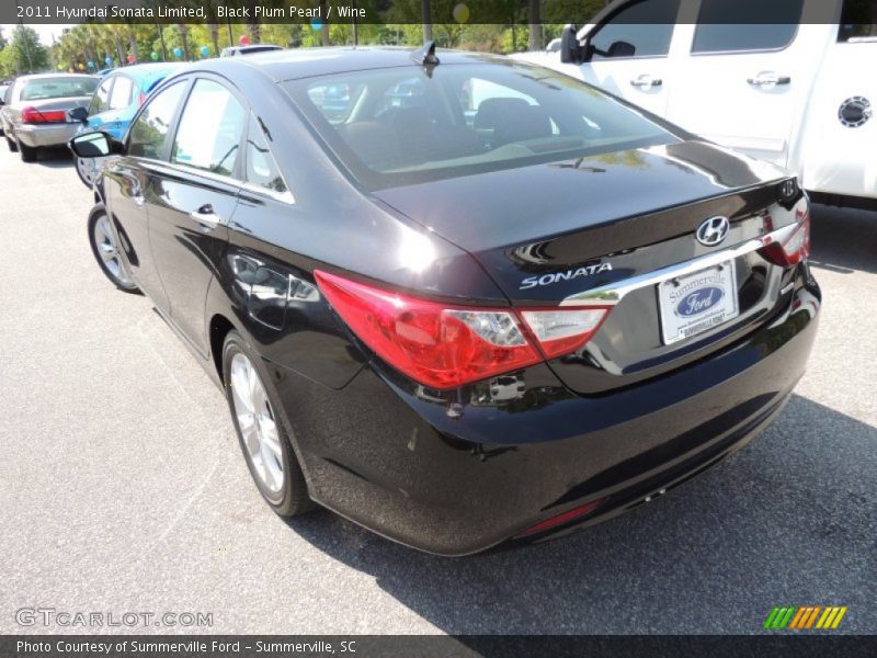 Black Plum Pearl / Wine 2011 Hyundai Sonata Limited