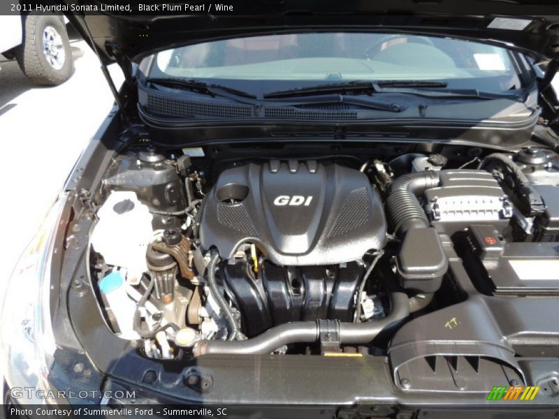 Black Plum Pearl / Wine 2011 Hyundai Sonata Limited