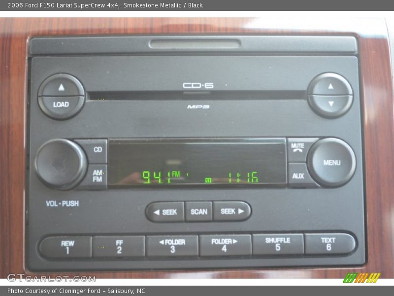 Smokestone Metallic / Black 2006 Ford F150 Lariat SuperCrew 4x4