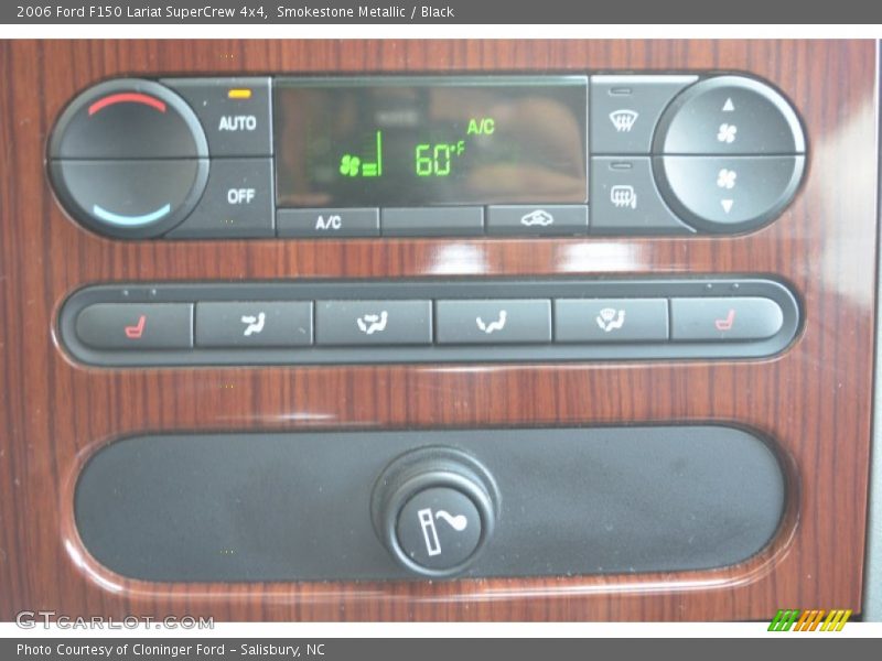 Smokestone Metallic / Black 2006 Ford F150 Lariat SuperCrew 4x4