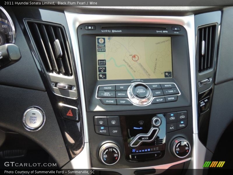 Black Plum Pearl / Wine 2011 Hyundai Sonata Limited