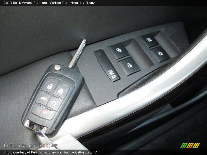 Carbon Black Metallic / Ebony 2013 Buick Verano Premium