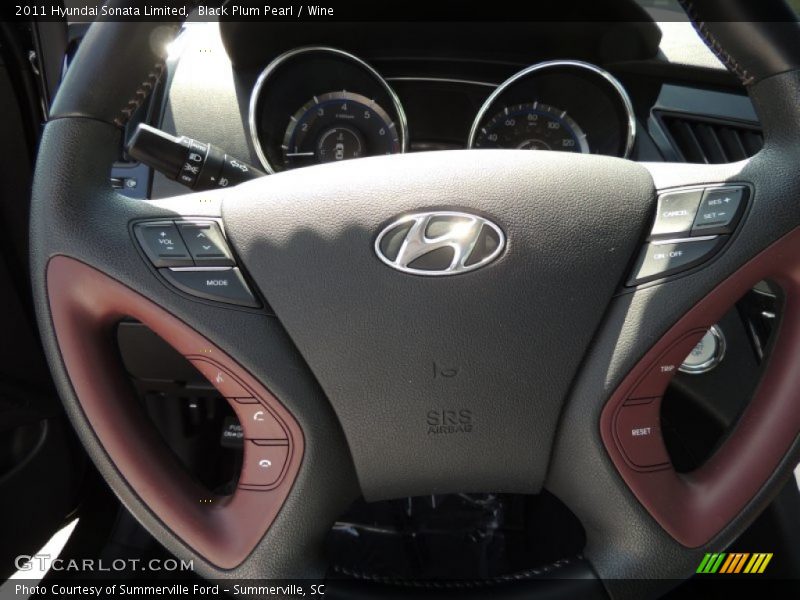 Black Plum Pearl / Wine 2011 Hyundai Sonata Limited