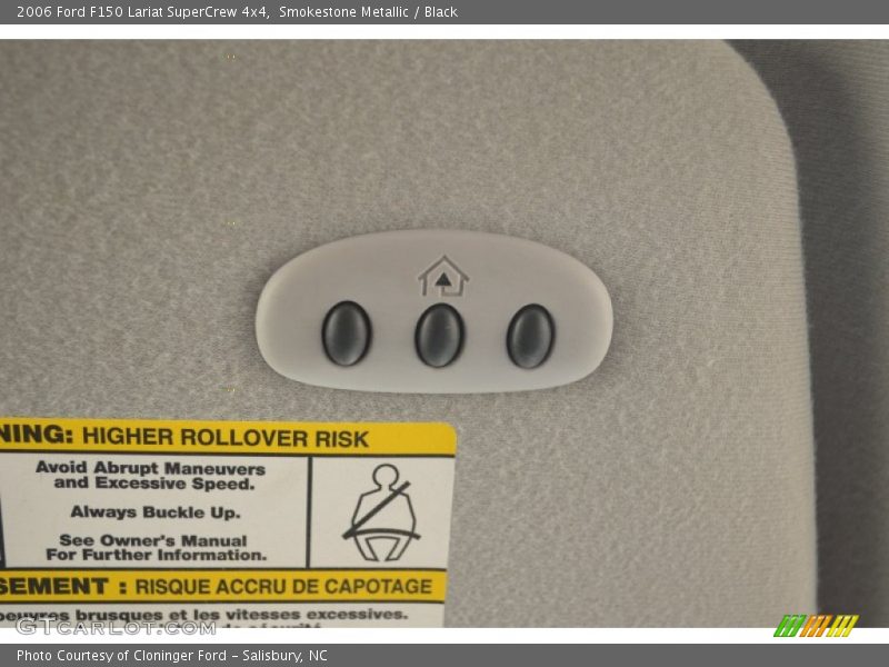 Smokestone Metallic / Black 2006 Ford F150 Lariat SuperCrew 4x4